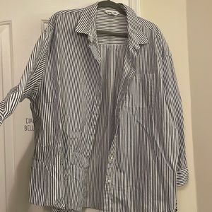 old navy xl striped button down
